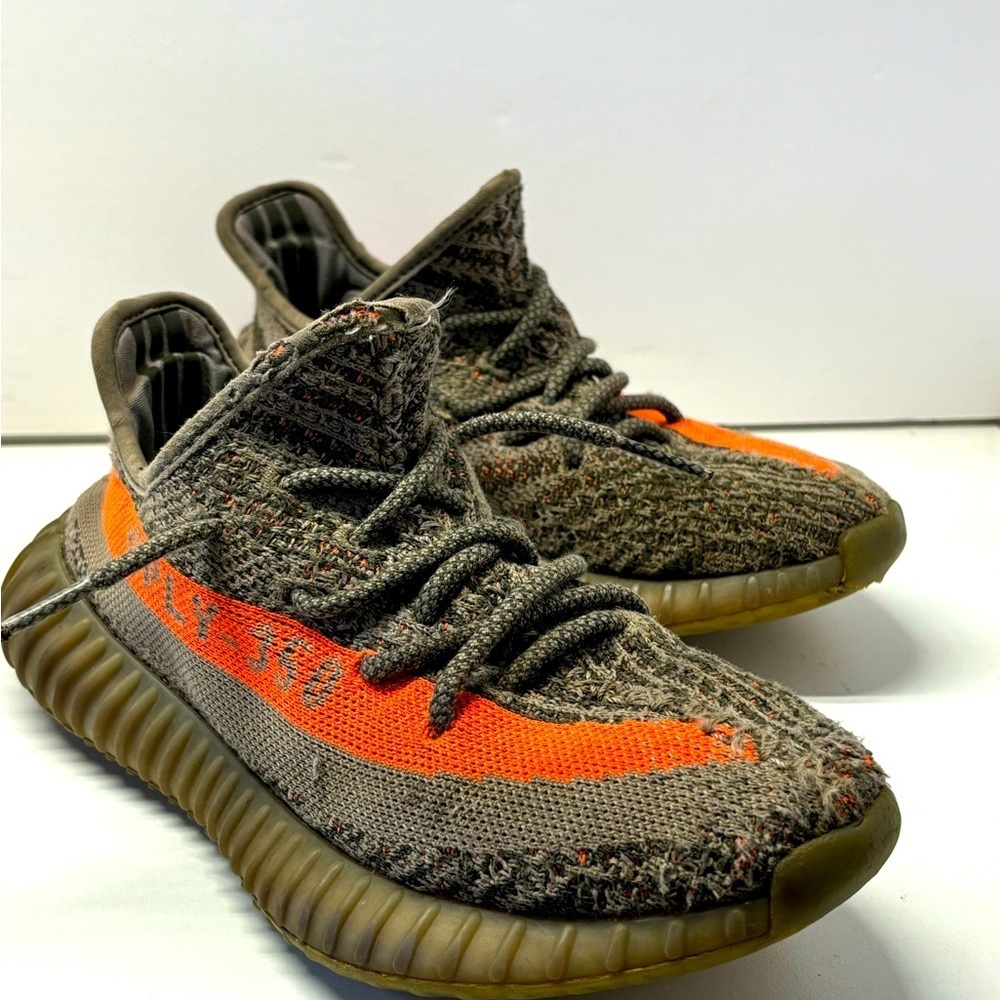 Adidas Yeezy Boost 350 V2 Beluga Sneakers Size 5 Used Orange Gray Men/Women/Kids